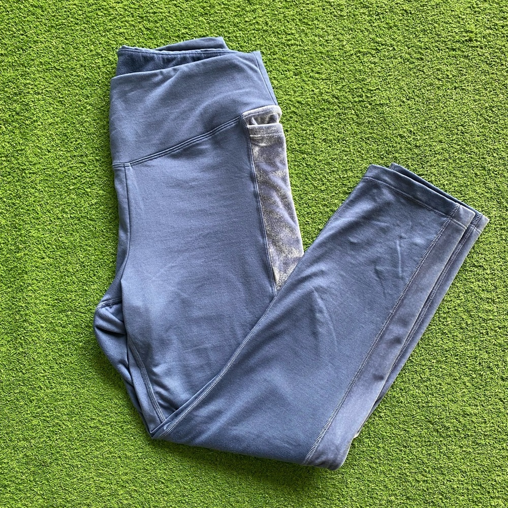 VS Pink Velvet Pocket Leggings